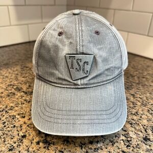 Tractor Supply Company TSC Hat Strap Back Adjustable Gray Cotton‎ Dad Cap